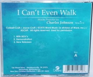 Charles Johnson I CanT Even Walk New Accompaniment CD