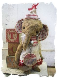 Vintage Styl★itty Bitty Toy Elephant ★ Whendis Bears