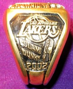 Los Angeles Lakers 2002 Championship Ring Paperweight