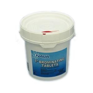 Nava 4 lb Plastic Pail of 1 inch Brominating Tablets (BCDMH)