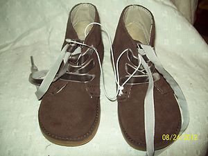   Girls Size 9 Cherokee Jenna Genuine Brown Suede Boots Shoes
