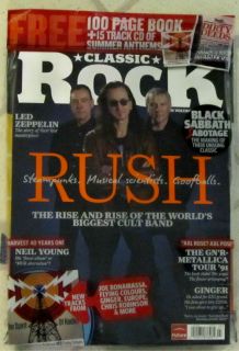 Classic Rock CD July 2012 Rush Harvest Neil Young Black Sabbath Joe 