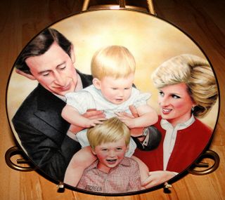   Plate Collection Family Portrait Prince William Prince Harry