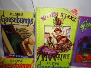   GOOSEBUMPS Books & DVD Katz Spine Chillers Mystery Childrens Books