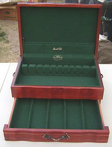 Reed & Barton Provincial Flatware Chest, Cherry, with Drawer