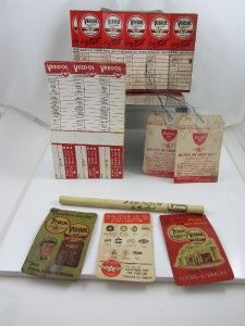 Vintage Flying A Lot Promos Pencil Oil Change Stickers Gas Oil 