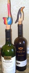 Chilean Artisan Crafted Hand Carved Wooden Wine Bottle Stopper Corks 