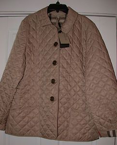 495 NEW BURBERRY Brit Quilted Jacket XL New chino plaid aster NWT