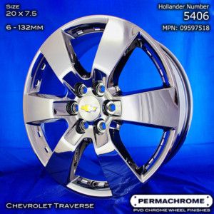 Chevrolet Traverse 20 Chrome Wheels PVD Exchange
