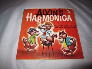 The Chipmunk Song 45rpm Liberty Record Alvin Harmonica