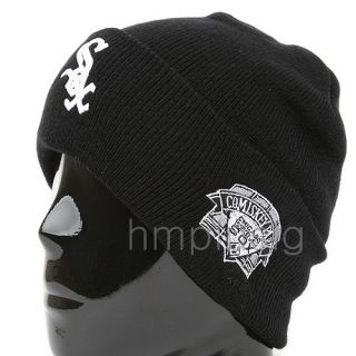 Beanie Chicago White Sox Baseball Skull Hat Black