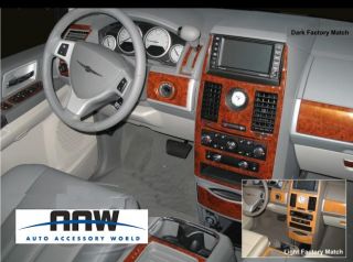 Chrysler Town Country LX Touring Interior Wood Dash Trim Kit 2008 2009 
