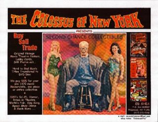   Vampire Horror Christopher Lee Joan Crawford Drive in Theatre Rare ad