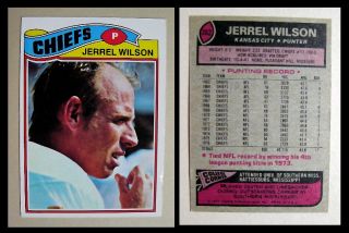 1977 Topps #362 Jerrel Wilson Excellent Condition 