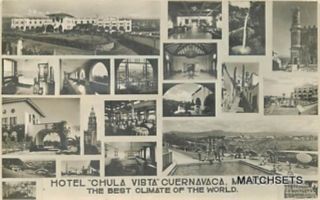 RPPC MEXICO Hotel Chula Vista Cuernacvaca Multi View POSTCARD