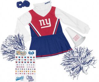  Cheerleader Dress Megaphone Scrunchies Pom Pons Outfit Costume 
