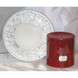 Cranberry Chutney Yankee Candle and Tassle Rope Plate