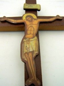Wooden Cimabue Wood Hanging Wall Cross Catholic Crucifix Gift