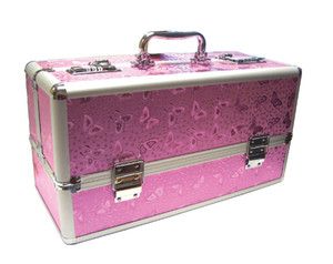 Pink Deluxe Locking Chest Box Beads Crafts Jewelry