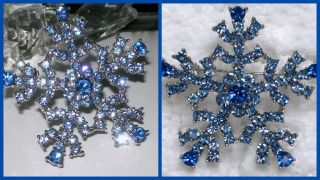 NEW ~ 18K White Gold Plated Christmas Holiday Snowflake ~