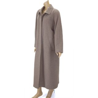 CINZIA ROCCA Made in Italy Long Button Front Wool & Cashmere Over COAT 