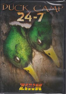 Duck Camp 24 7 Dogs and Calls Duck Hunting DVD Fred ZINK