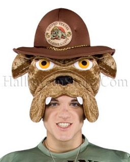 Adult Marine Chesty the Bulldog Hat  a great hat to support the troops
