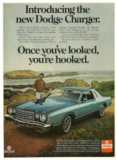 1976 Dodge Charger Daytona Photo Chrysler Car Print Ad