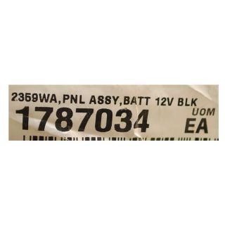 Mercury 1787034 Black 12V Boat Circuit Breaker Panel