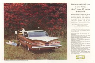 Chevrolet Impala to Brighten Any Artists Eye Ad 1959