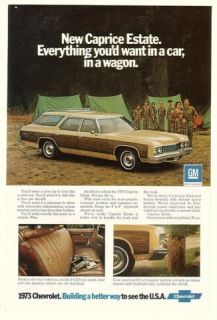 1973 Chevy Caprice Estate Station Wagon Boy Scouts Ad