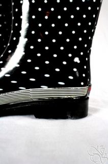 Chooka Signature Classy Classic Polka Dot Rubber Rainboots Rain Boots