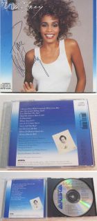 Authentic Whitney Houston Hand Signed Autographed CD Rest in Peace