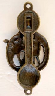 1890s Victorian Antique Vintage Charles Dickens Brass Door Knocker
