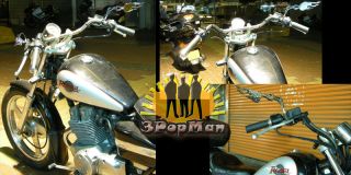 chrome flame motorcycle custom chopper dirt mirrors