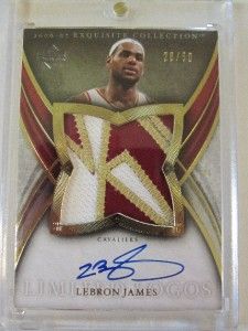 HUGE AUTO LOT OF 22ct. 06 07 EXQUISITE LIMITED LOGOS /50 LEBRON JAMES