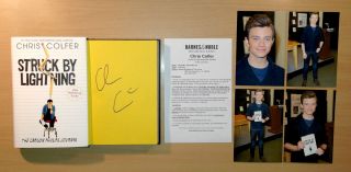 Struck by Lightning Signed by Chris Colfer of Glee Autographed First