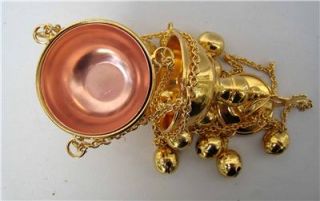 new gold plated catholic church censer thurible