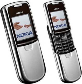 new nokia 8800 silver chrome phone unlocked tri band gsm 900 1800 1900