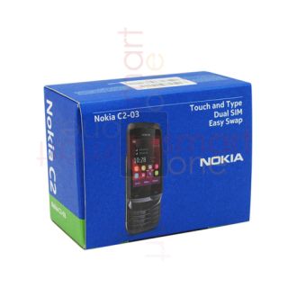 Nokia C2 03 Touch and Type Chrome Black Bluetooth FedEx