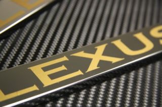 LEXUS LICENSE PLATE FRAME Plastic Chrome & GOLD Text GS ES IS LS RX