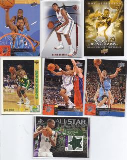 jersey card rare 09 10 ud earl watson kevin durant ricky pierce
