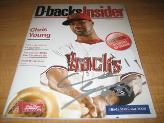Chris Young Autographed D Backs Insider Magazine