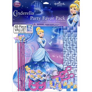 Cinderella Birthday Party Favor Pack 8 Bags Stickers Wands Rings
