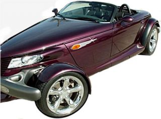 Plymouth Prowler High Polished Stainless Steel Wing Bezels Trim Acc