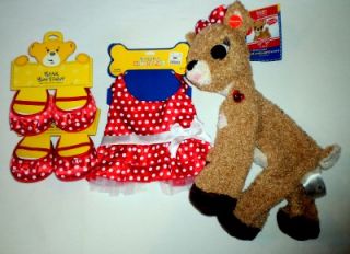 Clarice w Red Polka Dot Dress Shoes Build A Bear New