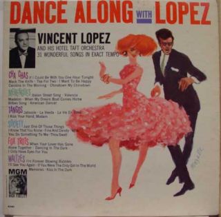 VINCENT LOPEZ dance along with LP vinyl E 3981 VG