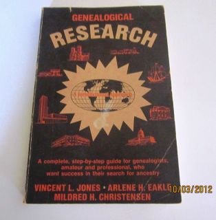 Genealogical Research Jones Eakle Christiansen 1972