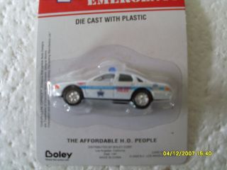  Cast with Plastic HO Scale Chicago Police Car Chevrolet Caprice