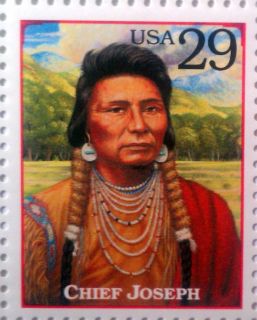 Chief Joseph USPS Stamp Pin Legends of The West